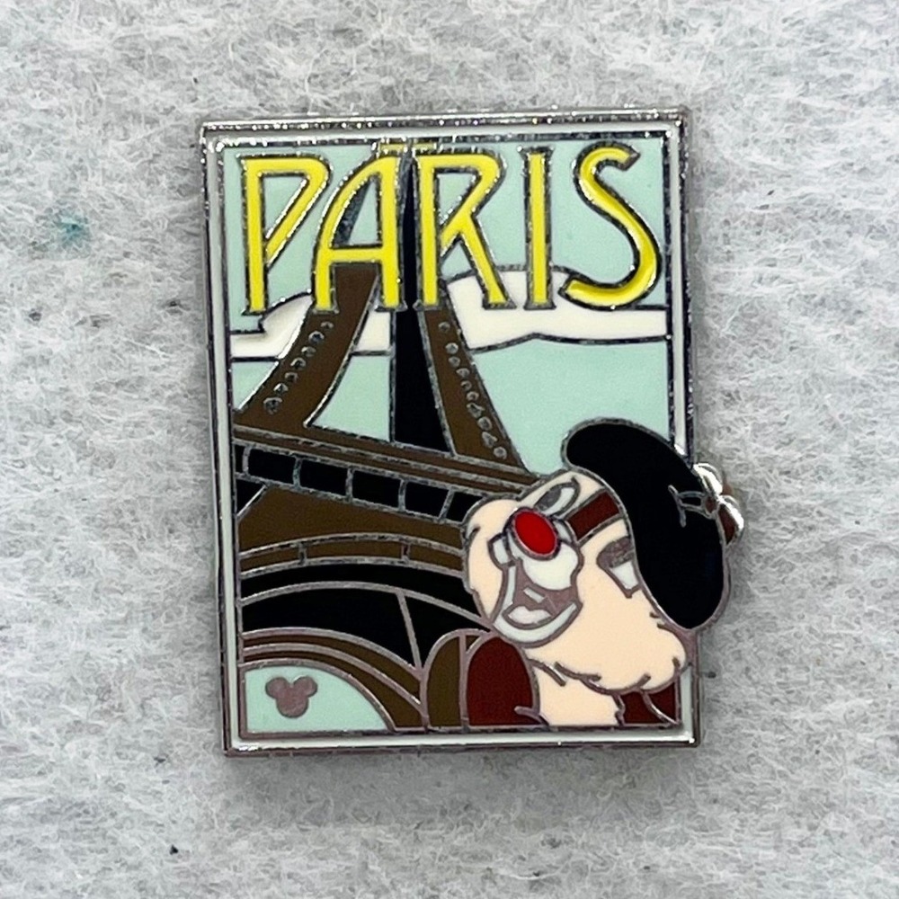 🔮 5/$25 Disney Chip And Dale Postcards Paris Pin